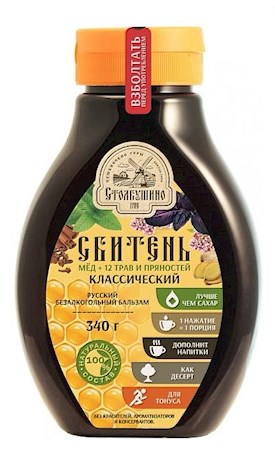 340g Stolbushino Sbiten, Sirup Klassik mit Honig&Kräuter // Сбитень, Сироп классический    340g Stolbushino Sbiten, Sirup Klassik mit Honig&Kräuter // Сбитень, Сироп классический