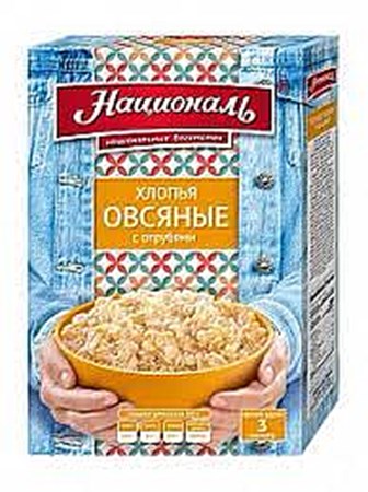 400g National Haferflocken mit Kleie  // Хлопья овсяные с отрубями