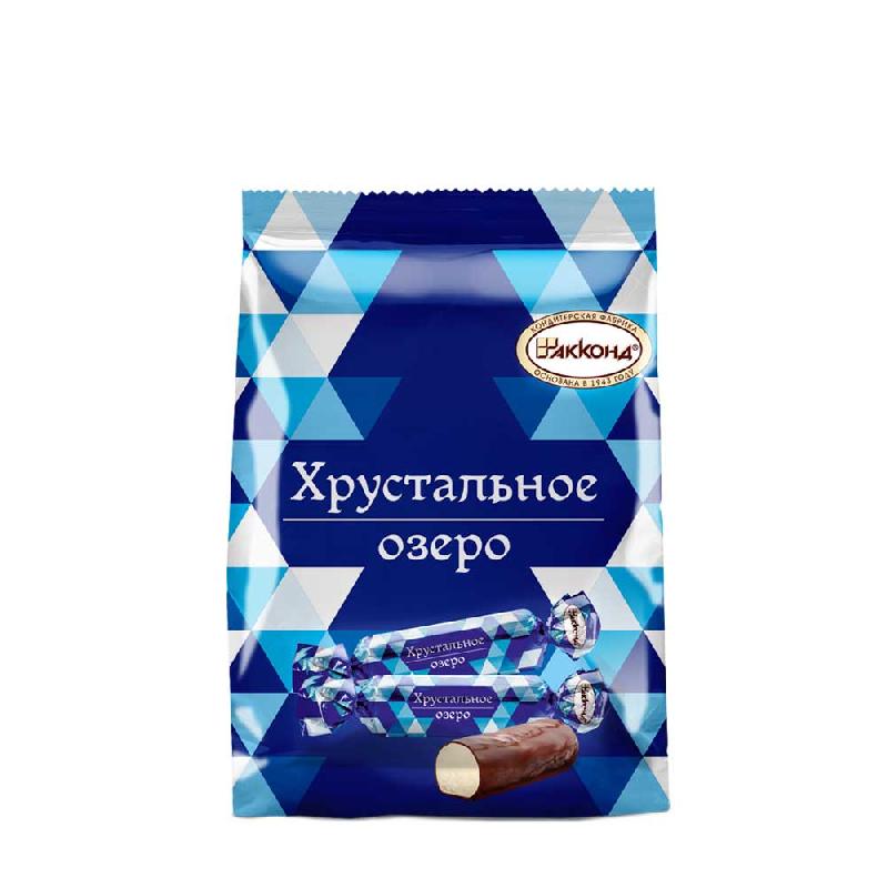 300g AKKOND Pralinen milchige Pralinen mit Schokoglasur Конфеты Хрустальное Озеро