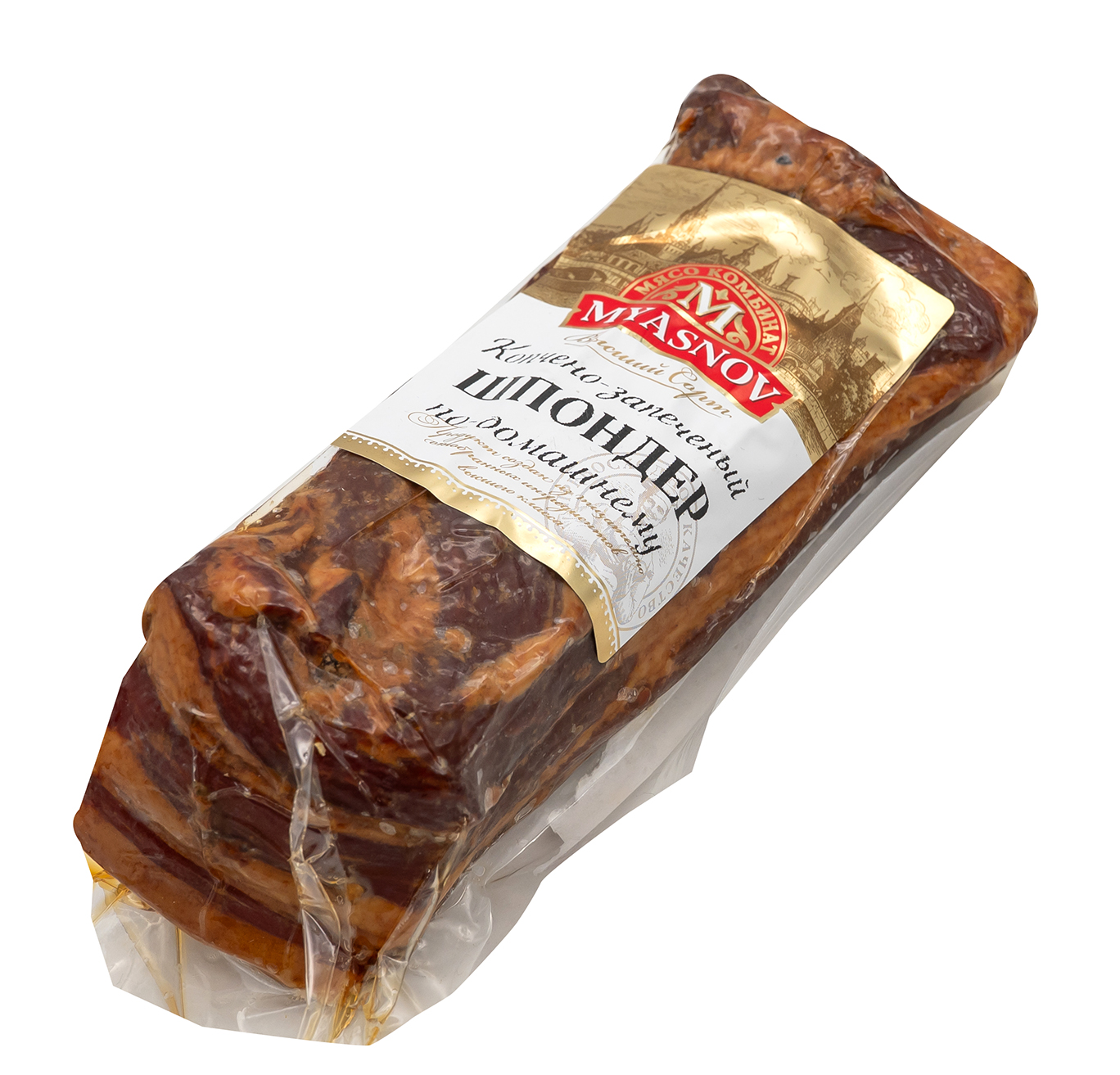 MYASNOV Sponder - Bauch gepök/geräu/geback ca. 300g // Шпондер по-Домашнему, копчено-запеченный