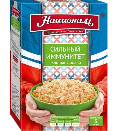 240g National 2-Flockenmischung "Starke Immunität" K/Btl  // Хлопья 2 злака Сильный иммунитет вар/пакет 