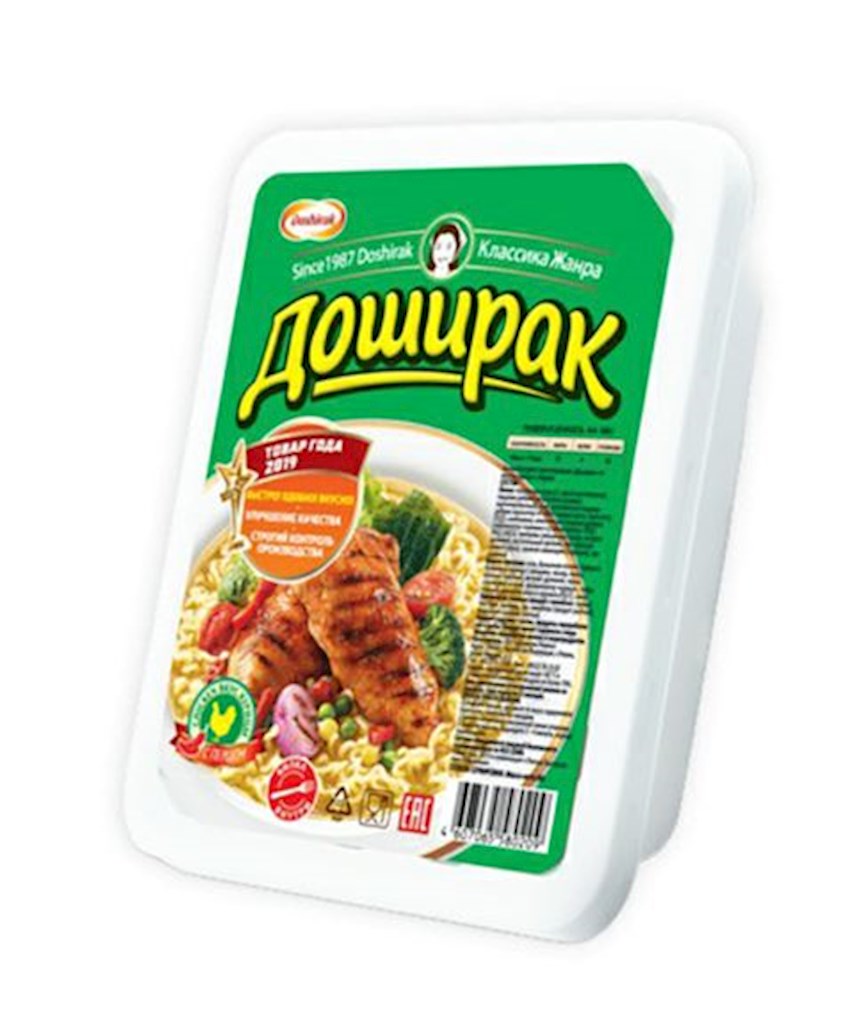 90g Doshirak Instant Nudeln mit Hühnergeschmack, scharf  // Лапша со вкусом курицы и перца