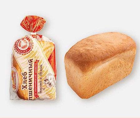 380g Nizegorodskiy Weißbrot aus Weizenbackmehl -18°C // Хлеб Белый из пшеничной хлебопекарной муки 380g Nizegorodskiy Weißbrot aus Weizenbackmehl -18°C // Хлеб Белый из пшеничной хлебопекарной муки
