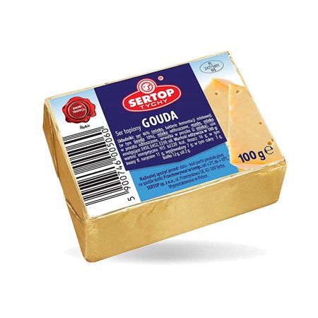100g Sertop Schmelzkäse Gouda // Сыр плавленый Гауда 