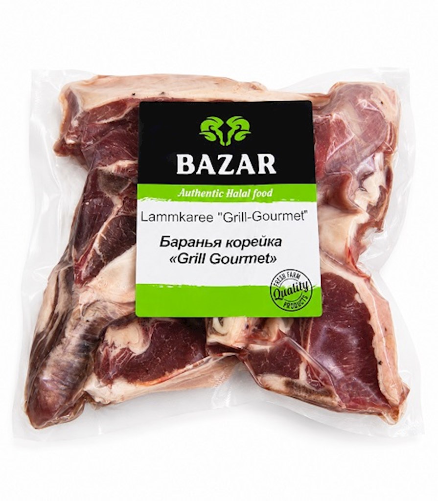 500g Bazar Halal Lammkaree gewürzt "Grill-Gourmet" // Halal  Баранья грудинка «Gourmet» Для барбекю 