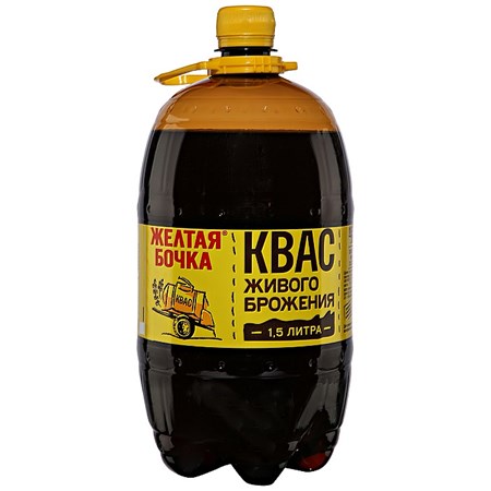 1,5l Kwas Gelbes Fass // Квас Желтая Бочка живого брожения