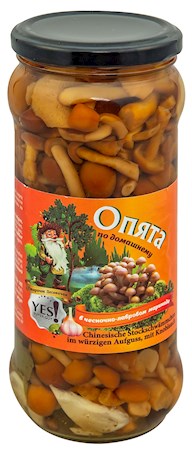 530g YES! Pilze Stockschwämchen mit Knoblauch // Опята в чесночном рассоле 530g YES! Pilze Stockschwämchen mit Knoblauch // Опята в чесночном рассоле