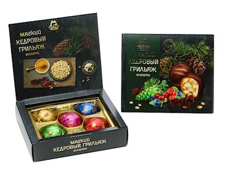 75g TerritorijaTaigi Weiches Nuss Krokant Assorti // Мягкий Кедровый Грильяж Ассорти