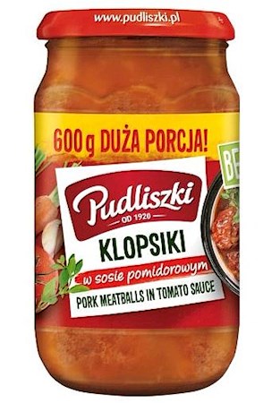 600g Pudlizki Klopsiki/Bouletten in Tomatensoße // Клопсики / тефтели в томатном соусе