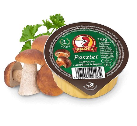 17195_27072023154500 130g Profi Schweineberpastete mit Pilzgeschmack // Паштет печеночный с грибами