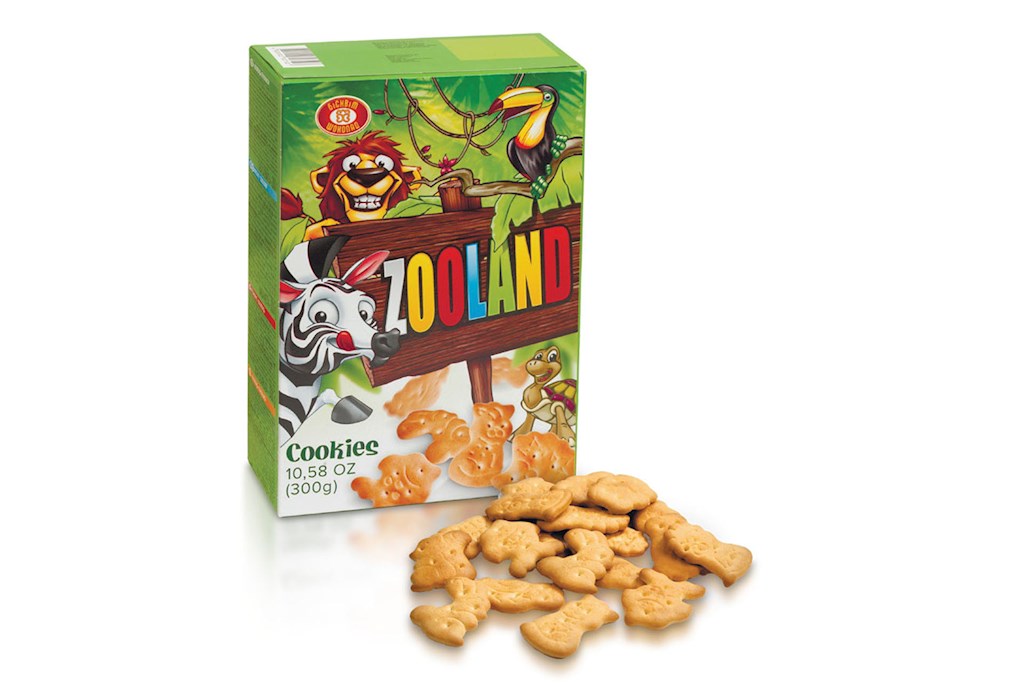 300g BS Kekse "Zooland" mit  Milchgeschmack // Печенье затяжное  Зооленд