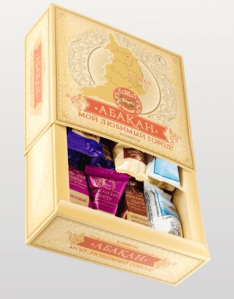 230g Abakan.Slasti Pralinenmischung „Abakan“ //  Набор конфет "Абакан – мой любимый город"  230g Abakan.Slasti Pralinenmischung „Abakan“ //  Набор конфет "Абакан – мой любимый город"