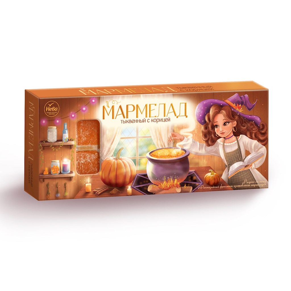 180g Neva Kürbis-Zimt-Marmelade // Мармелад "Тыквенный с корицей"