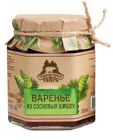 250g TerritorijaTaigi Grüne Tannenzapfen in Zuckersirup // Варенье из сосновых шишек  250g TerritorijaTaigi Grüne Tannenzapfen in Zuckersirup // Варенье из сосновых шишек
