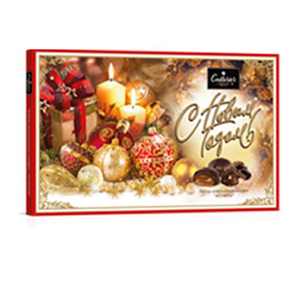 250g Couturier Pralinenmischung "Rot"  // Конфеты Ассорти НГ "Красная" с помадными начинками