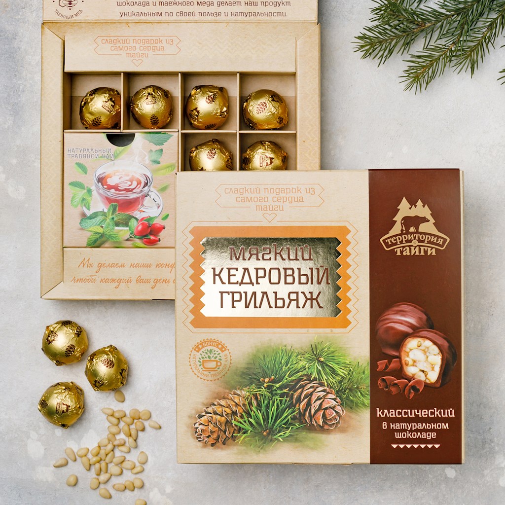 120g TerritorijaTaigi Pinien Krokant klassik in schoko // Мягкий Кедровый Грильяж классический  120g TerritorijaTaigi Pinien Krokant klassik in schoko // Мягкий Кедровый Грильяж классический