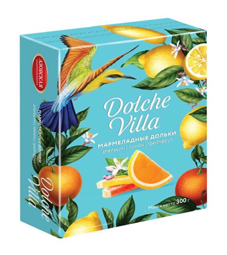 300g AKF Marmelade Schnitte Dolche Villa Citrus-Assorti  // Мармелад Дольки со вкусом Цитруса  