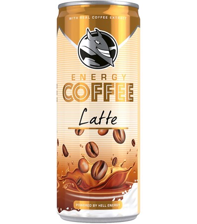 250ml Energy Kaffeegetränk Latte // HELL Энергетический напиток со вкусом кофе Латте