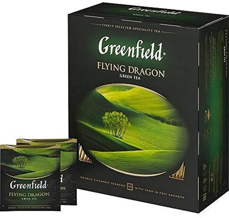 200g Grüntee Flying Dragon (100x2g) // Чай Зеленый Флаинг дрегон