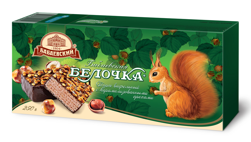 875318d735a54f1e08a6cd68c7ac0aef 250g Waffeltorte Belotschka Babaewskaja Belochka