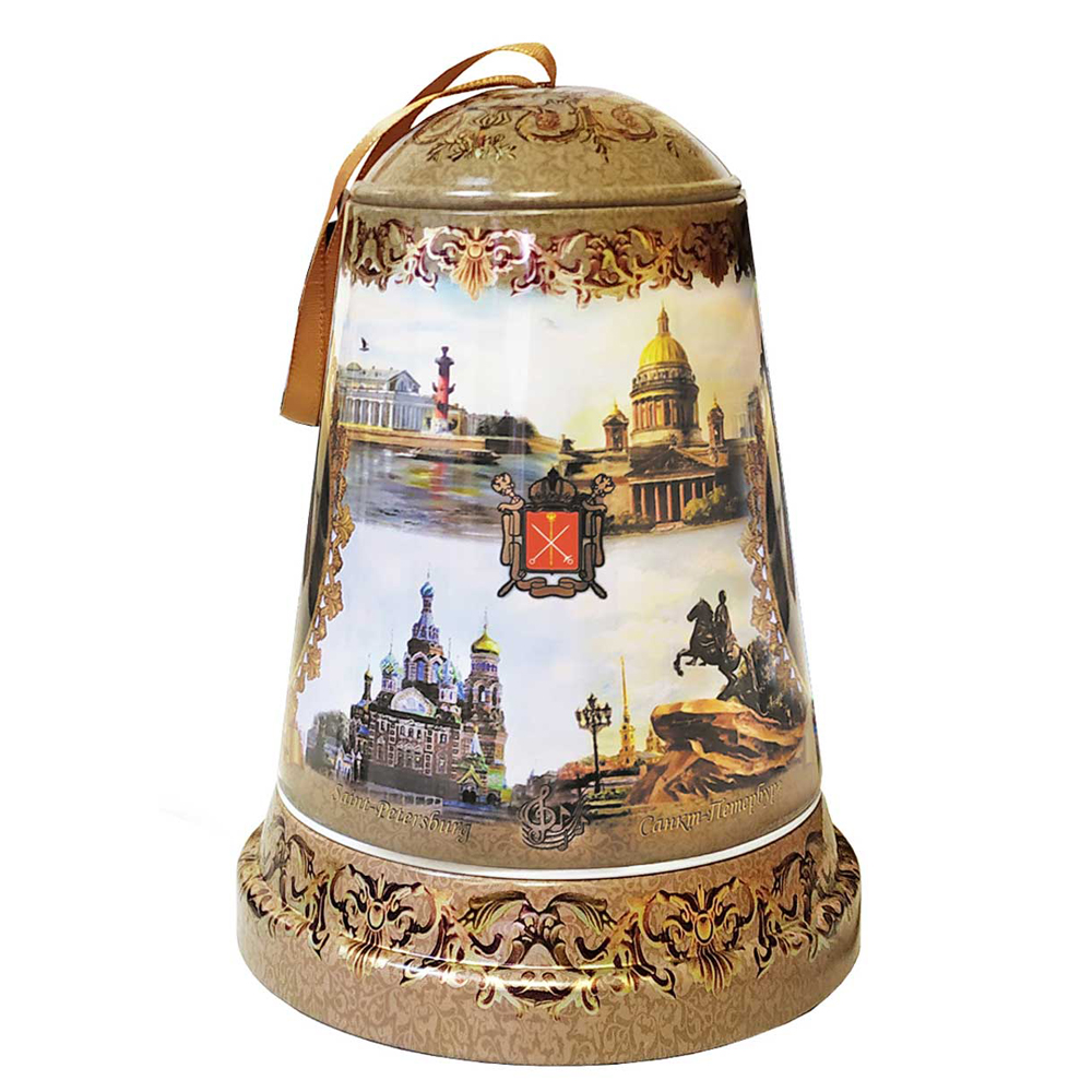 TEEsuvenir-10 50g Ceylon Tee OPA Standart Melodie Glöckchen Sankt Petersburg Чай Цейлонский подарочный