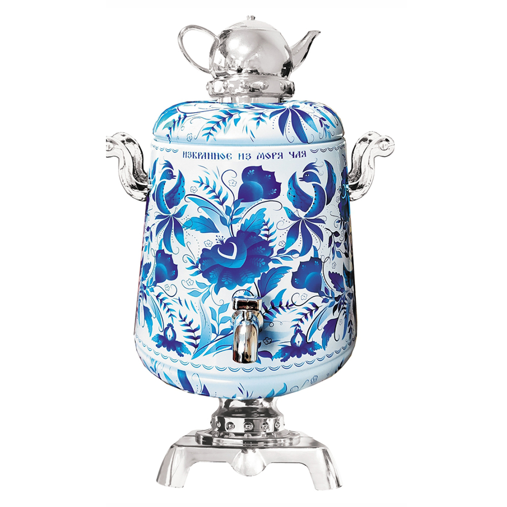 TEEsuvenir-13 75g Ceylon Tee OPA-Standart aus Sri Lanka SAMOWAR BLAU Чай Цейлонский подарочный