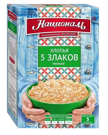 400g National Flocken 5 Cerealien  //  Хлопья 5 злаков 