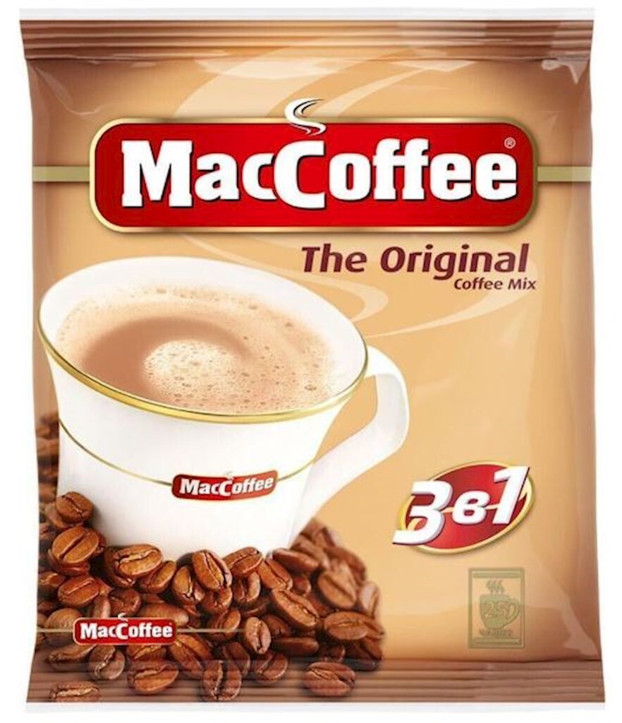 1kg MacCoffee Instant-Kaffeedrink (3 in 1) 50er Pack // Растворимый кофейный напиток (3 в 1)