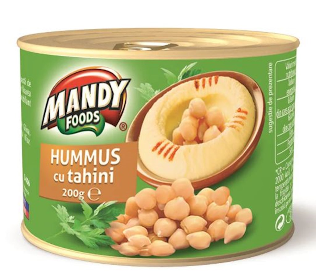 200g Mandy Foods Hummus mit Tahin /Humus cu tahini // Паста с тахини 200g Mandy Foods Hummus mit Tahin /Humus cu tahini // Паста с тахини
