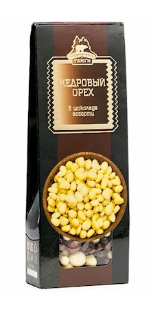 100g TerritorijaTaigi Pinienkerne in Schokolade Assorti // Кедровый Орех в шоколаде ассорти 