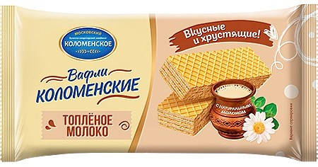 200g Waffeln mit Milchgeschmack // Коломенские Вафли Вкус Топленое молоко