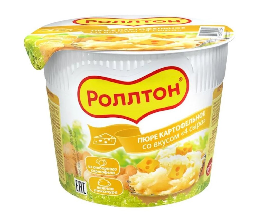 40g Kartoffelpüree mit Vier-Käse-Geschmack // Картофельное пюре со вкусом четыре сыра