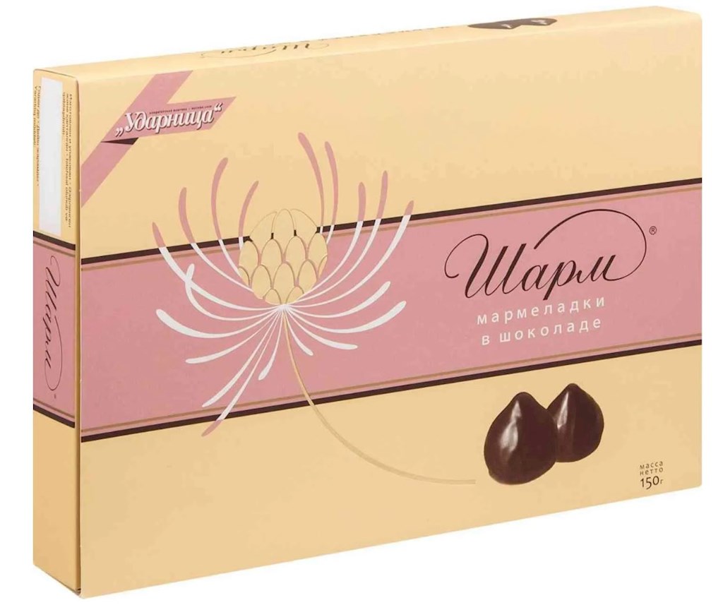 150g Udarniza Gele in Schokolade „Charm“ // Мармеладки в шоколаде "Шарм"
