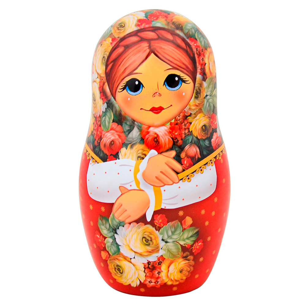 TEEsuvenir-16 50g Ceylon Tee OPA Standart Russische MATRJOSCHKA ROT Чай Цейлонский подарочный