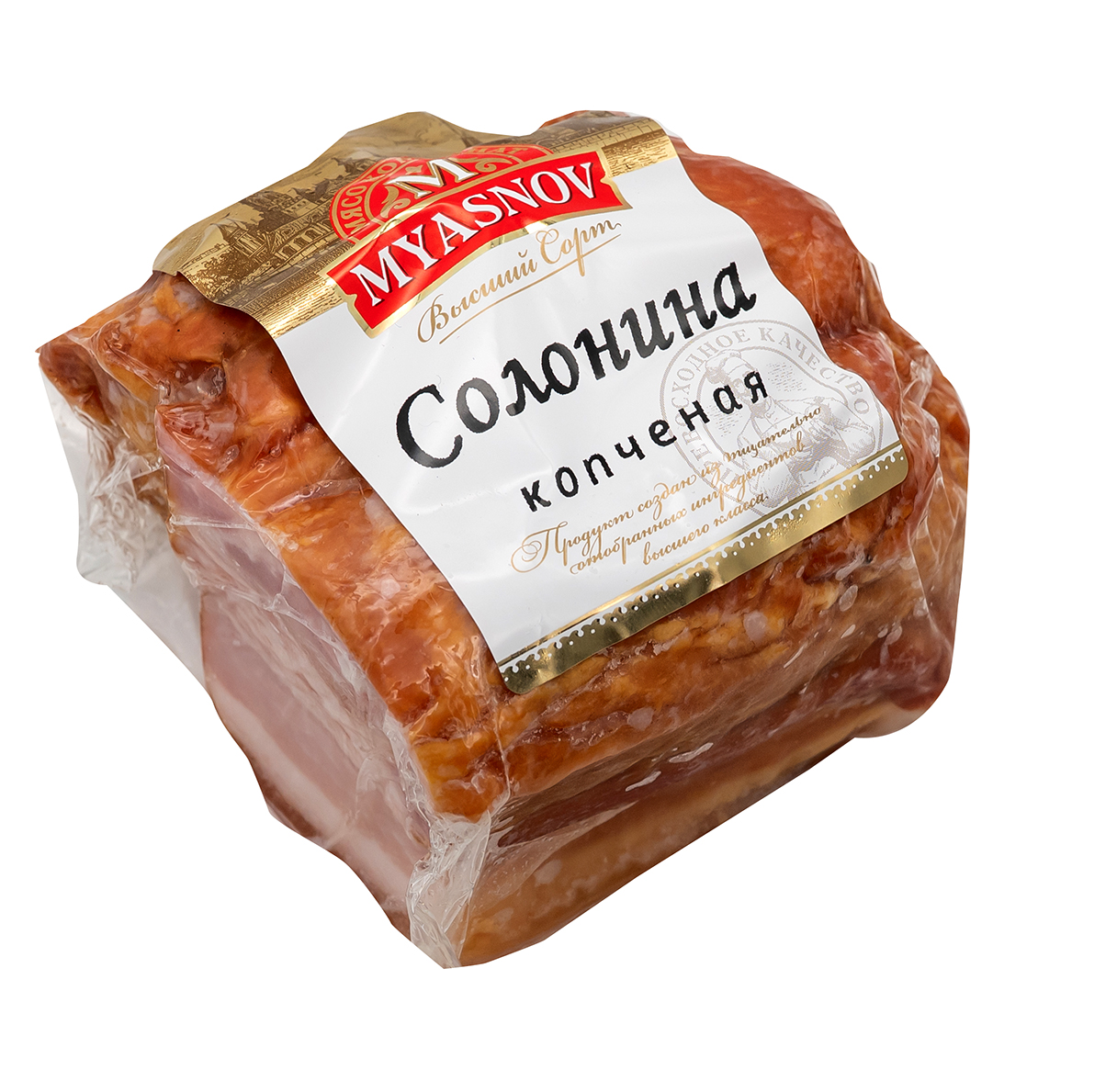 MYASNOV Schweinebauch gepök/geräuchert ca. 300g  // Солонина копченая