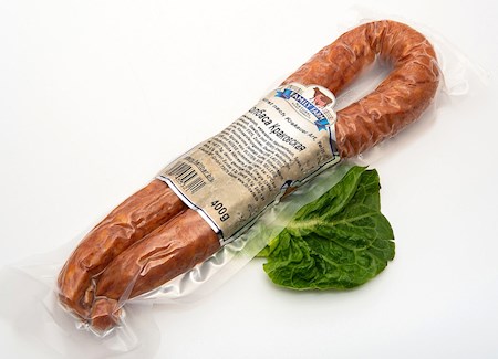 360g Brühwurst Typ Krakovskaja Grobgemahlen mit Speck 