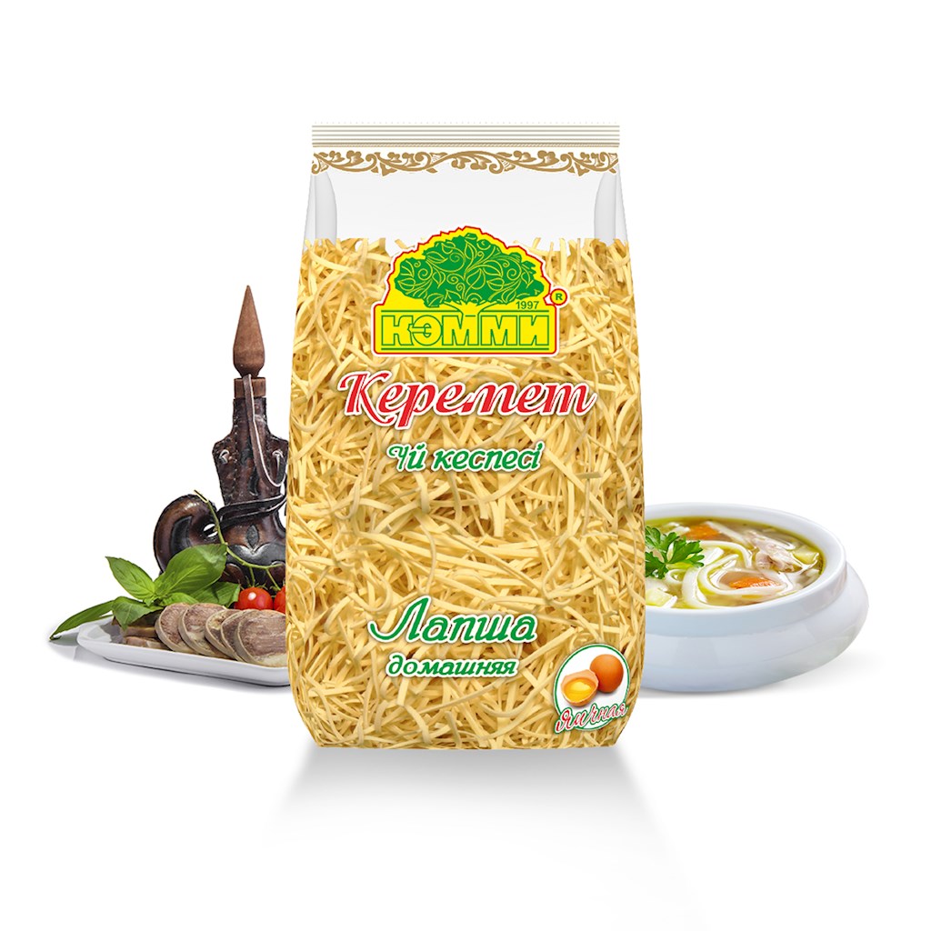 400g Kemmi Kermet hausgemachte Eier-Nudel  // Лапша домашняя "Керемет" яичная 
