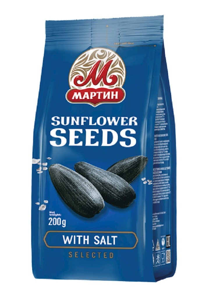 200g Martin SBK schwarz, gesalzen  // Семечки черные жареные