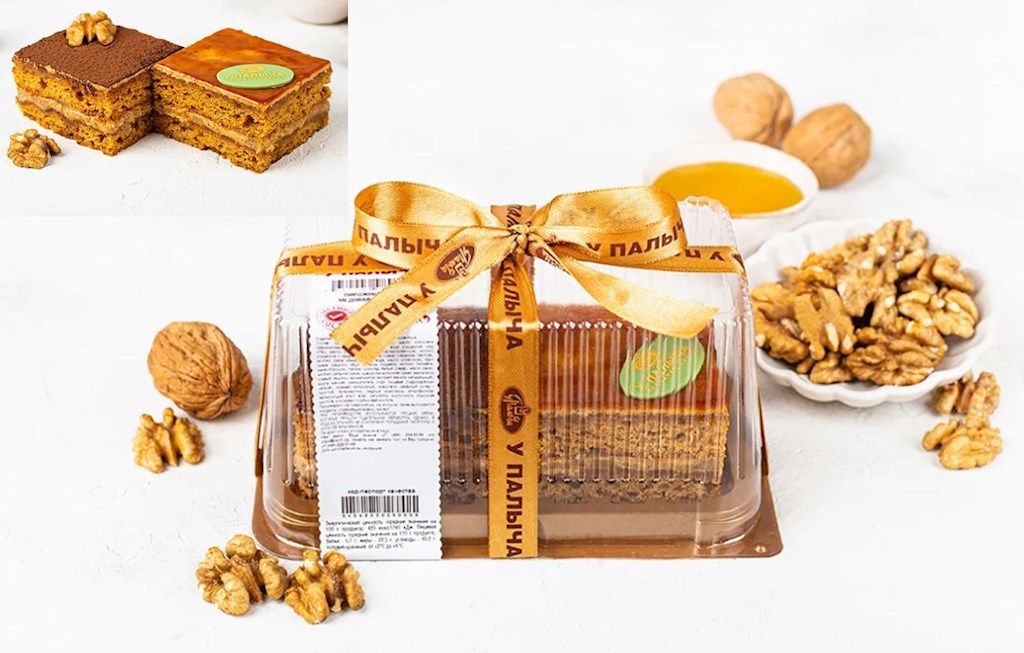 220g Palych´s Kuchenschnitte Honig-Fantasie // Пирожные-дуэт Медовая фантазия 220g Palych´s Kuchenschnitte Honig-Fantasie // Пирожные-дуэт Медовая фантазия