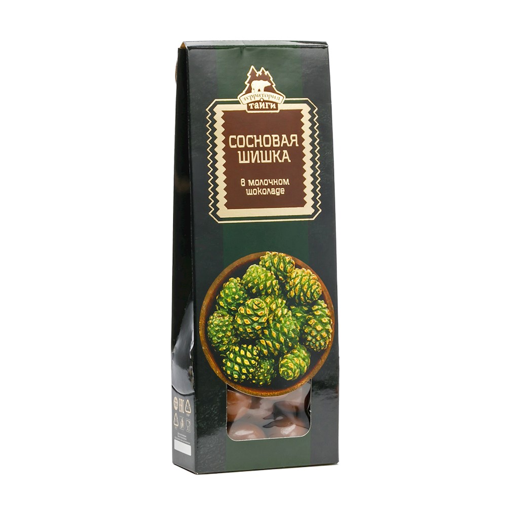 100g TerritorijaTaigi Dragee Tannenzapfen in Milchschokolade  // Драже Сосновые шишки в молочном шоколаде   100g TerritorijaTaigi Dragee Tannenzapfen in Milchschokolade  // Драже Сосновые шишки в молочном шоколаде