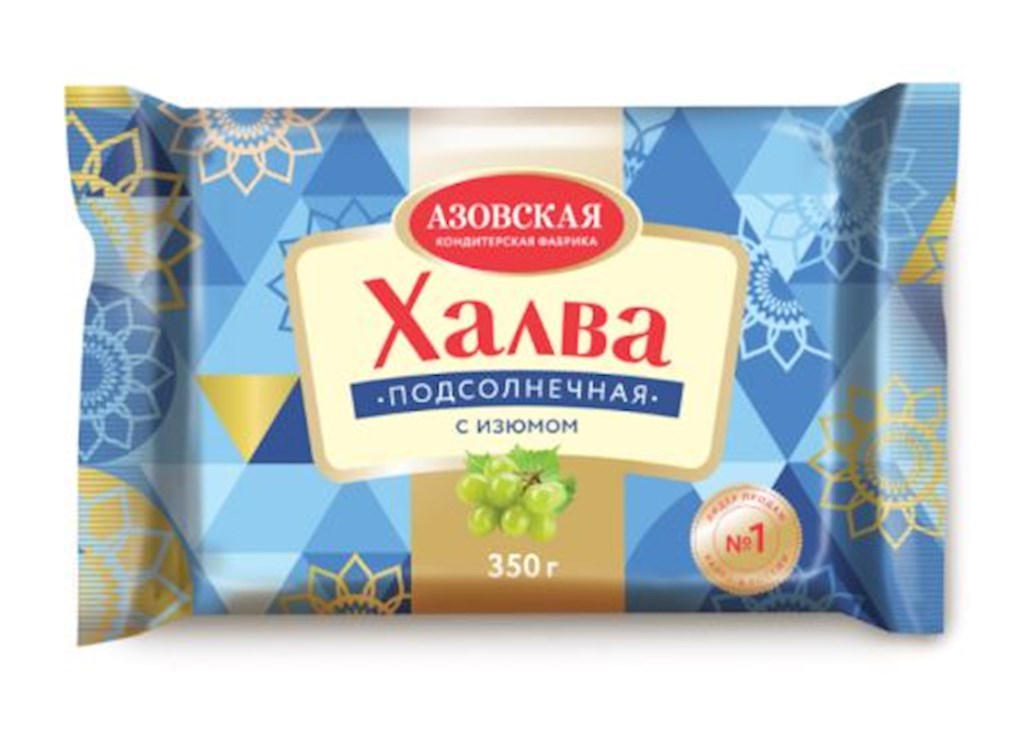 350g AKF Sonnenblumenhalva mit Rosinen  // Халва подсолнечная с Изюмом 