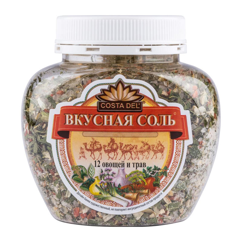 4603566921954 400g Costa Del köstliches Gewürzsalz 12 Kräuter und Gemüse Вкусная соль 12 овощей и трав