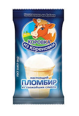 5x100g KiK Eis Plombir  aus Sahne // КИК Мороженое Пломбир в вафельном стаканчике 