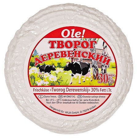 420g Ole! Frischkäse 30% rund // Творог круглый 30%