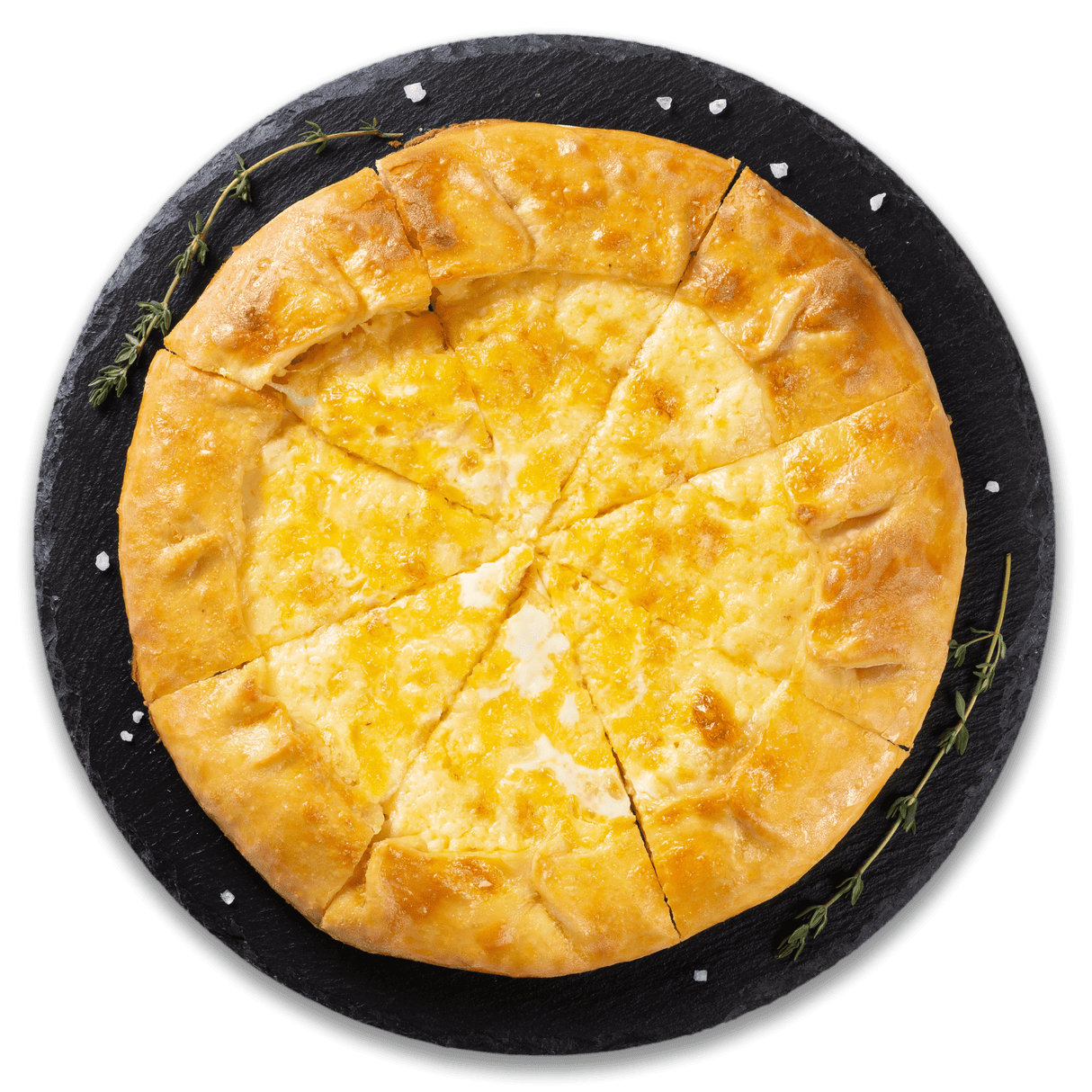 300g Khachapuri Rund mit Käse Megrelian Art Chatschapuri Khatschapuri