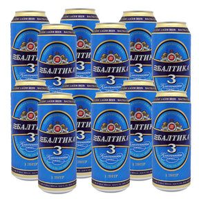 12X0,9L BIER BALTIKA KLASSISCH Nr.3 Alc. 4,8% Dose  БАЛТИКА ПИВО СВЕТЛОЕ Nr.3