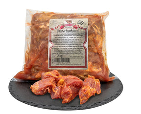2,0 kg Schaschlik  aus Schweinenacken BORODINSKY Hausmacherart // Шашлык бородинский