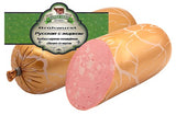 600g Family Farm Brühwurst Russkaja mit Speck КОЛБАСА КЛАССИЧЕСКАЯ ВАРЕНАЯ С ЖИРКОМ