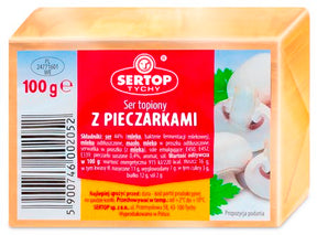 100g Sertop Schmelzkäse mit Champignons // Сыр плавленый с шампиньонами 