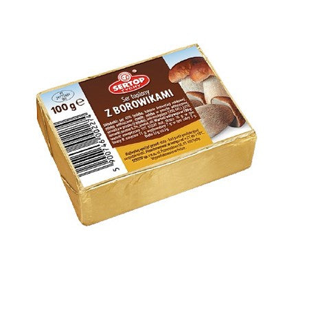 100g Sertop Schmelzkäse mit Steinpilzen // Сыр плавленый с боровиками 